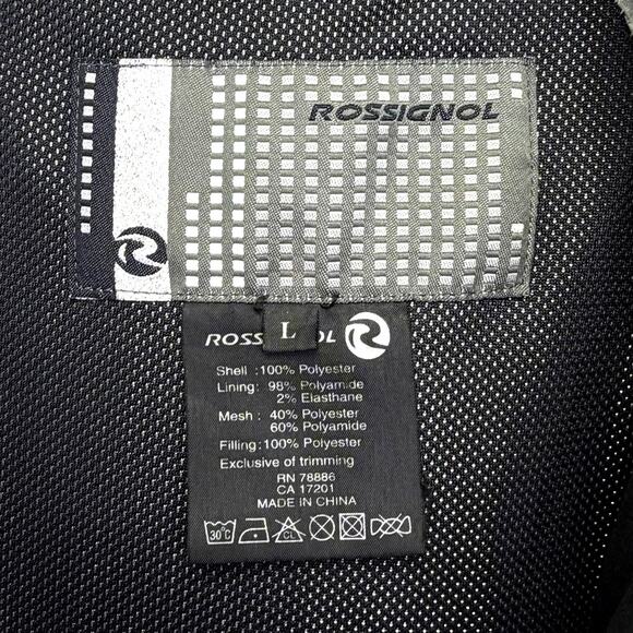 ROSSIGNOL Mens Ski Snowboard Jacket Black Insulated Waterproof Hooded Coat Large - Picture 4 of 16